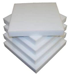 Spugna Densità 21 Bianca Dimensioni cm 40x40x3 Confezione pz 4 550978_3