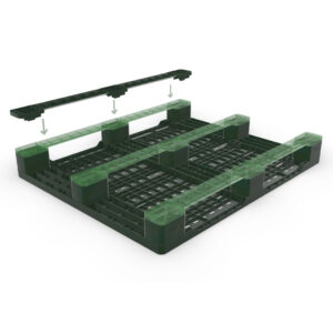 Pedana in plastica assemblabile brevettata Cleverpallet cm 80x120 Pezzi 4 552184_6