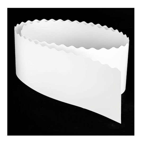 551316_1 Perimetrale in PET bianco ondulato 50 cm confezione da 20 Kg per frutta 551316_1