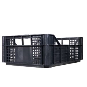 Cassetta Multiuso Per Ortofrutta Per Agricoltura Forata In Plastica Nera 550090_5